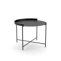 Billede af HOUE EDGE Tray Table Ø: 62 cm - Black/Black