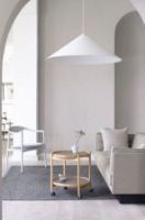 Billede af Brdr. Krüger Bølling Bakkebord m. 2 bakker Ø: 60 cm - Sortmalet Eg/Lysegrå og Grå