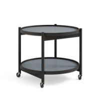 Billede af Brdr. Krüger Bølling Bakkebord m. 2 bakker Ø: 60 cm - Sortmalet Eg/Water 