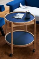 Billede af Brdr. Krüger Bølling Bakkebord m. 2 bakker Ø: 60 cm - Sortmalet Eg/Water 