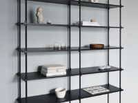 Billede af Moebe Shelving System Double 200x162 cm - Oak/Black