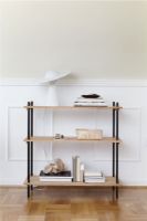 Billede af Moebe Shelving System Low 85x85 cm - Oak/White