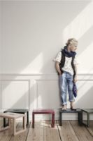 Billede af Ferm Living Little Architect Stool 23x33 cm - Cashmere