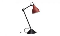 Billede af DCW Editions Lampe Gras N205 Bordlampe Rund H: 59cm - Sort/Rød