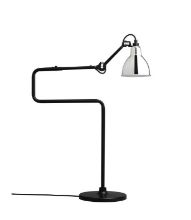 Billede af DCW Editions Lampe Gras N317 Bordlampe Rund H: 65cm - Sort/Krom