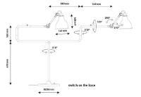 Billede af DCW Editions Lampe Gras N317 Bordlampe Rund H: 65cm - Sort/Krom