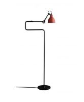 Billede af DCW Editions Lampe Gras N411 Gulvlampe Rund H: 121cm - Sort/Rød