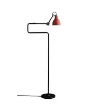 Billede af DCW Editions Lampe Gras N411 Gulvlampe Rund H: 121cm - Sort/Rød
