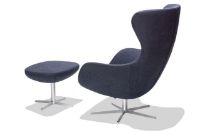 Billede af Søren Lund SL 407 Skammel H: 41 cm - Main Line Flax Blå/Satinkrom