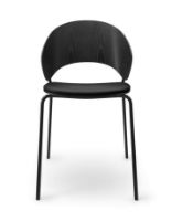 Billede af Eva Solo Dosina Spisebordsstol Polstret SH: 45 cm - Sort/Sort 