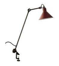 Billede af DCW Editions Lampe Gras N201 Bordlampe m. klemme Konisk H: 59cm - Sort/Rød