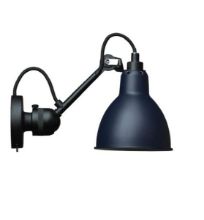 Billede af DCW Editions Lampe Gras N304SW Væglampe Rund m. Afbryder H: 14cm - Sort/Blå