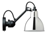 Billede af DCW Editions Lampe Gras N304SW Væglampe Rund m. Afbryder H: 14cm - Sort/Krom