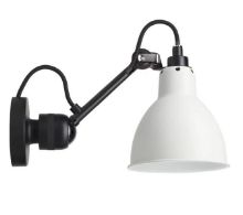Billede af DCW Editions Lampe Gras N304SW Væglampe Rund m. Afbryder H: 14cm - Sort/Hvid