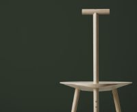 Billede af Please Wait To Be Seated Spade Chair SH: 45 cm - Natural Ash 