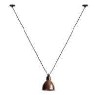 Billede af DCW Editions Lampe Gras N323 L Pendel Rund Les Acrobates De Gras H: 300cm - Sort/Rå Kobber