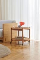 Billede af Brdr. Krüger Bølling Bakkebord m. 2 bakker Ø: 60 cm - Sortmalet Eg/Finér