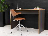 Billede af Vermund VL119 Kontorstol SH: 46 cm - Savanne Cognac Læder / Krom Stel