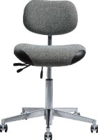 Billede af Vermund VL66 Kontorstol SH: 44-64 cm - Sort / Hvid