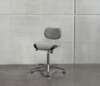 Billede af Vermund VL66 Kontorstol SH: 44-64 cm - Sort / Hvid