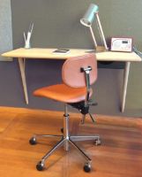 Billede af Vermund VL66 Kontorstol  - Krom/Ultra Læder Brandy 