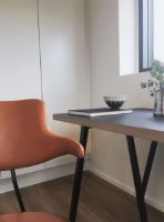 Billede af Vermund VL119 Kontorstol SH: 46-54,5 cm - Savanne Cognac Læder / Sort