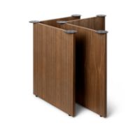 Billede af Ferm Living Mingle Wooden Table Legs W68 H: 71,65 cm - Walnut