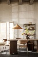 Billede af Ferm Living Mingle Wooden Table Legs W68 H: 71,65 cm - Walnut