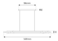 Billede af DCW Editions Mantis ORG 1600 Horisontal Pendel L: 160 cm - Guld