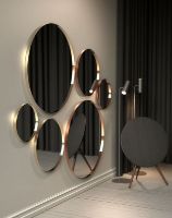 Billede af FROST UNU Spejl 4134 Ø: 40 cm - Guld