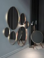 Billede af FROST UNU Spejl 4131 Ø: 100 cm - Børstet Kobber