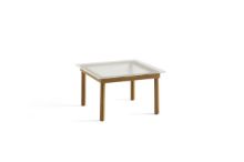 Billede af HAY Kofi Table 60x60 cm - Solid Oak / Clear Reeded Glass