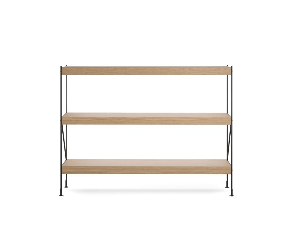 Billede af Audo Copenhagen Zet Storage System H: 114 cm - Black/Natural Oak  