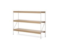 Billede af Audo Copenhagen Zet Storage System H: 114 cm - Ivory/Natural Oak 
