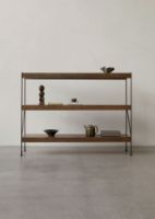 Billede af Audo Copenhagen Zet Storage System H: 114 cm - Black/Dark Stained Oak  