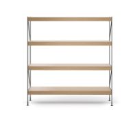 Billede af Audo Copenhagen Zet Storage System H: 158 cm - Black/Natural Oak  