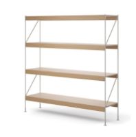 Billede af Audo Copenhagen Zet Storage System H: 158 cm - Ivory/Natural Oak  
