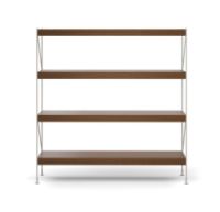 Billede af Audo Copenhagen Zet Storage System H: 158 cm - Ivory/Dark Stained Oak  