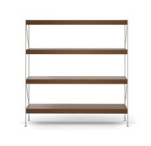 Billede af Audo Copenhagen Zet Storage System H: 158 cm - Ivory/Dark Stained Oak  