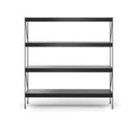 Billede af Audo Copenhagen Zet Storage System H: 158 cm - Black/Black Oak  