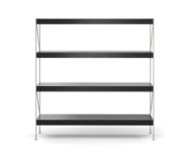 Billede af Audo Copenhagen Zet Storage System H: 158 cm - Ivory/Black Oak 