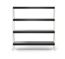 Billede af Audo Copenhagen Zet Storage System H: 158 cm - Ivory/Black Oak 