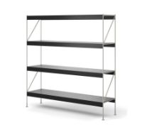 Billede af Audo Copenhagen Zet Storage System H: 158 cm - Ivory/Black Oak 