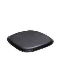 Billede af Hübsch Arch Hynde til Spisebordsstol 44x44 cm - Sort / Læder OUTLET