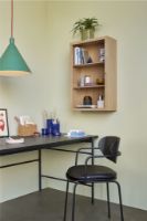 Billede af Hübsch Arch Hynde til Spisebordsstol 44x44 cm - Sort / Læder OUTLET