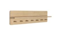 Billede af Hübsch Space Knagerække m. Hylde 80x12 cm - Egetræ