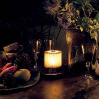 Billede af DCW Editions Mantis In The Sun 130 Bordlampe LED Ø: 13 cm - Guld/Guld