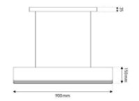 Billede af DCW Editions Mantis Respiro 900 Pendel L: 90 cm - Hvid/Guld