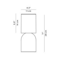 Billede af Luceplan Nui Mini Bordlampe H: 28 cm - White OUTLET