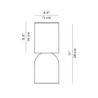 Billede af Luceplan Nui Mini Bordlampe H: 28 cm - Sand